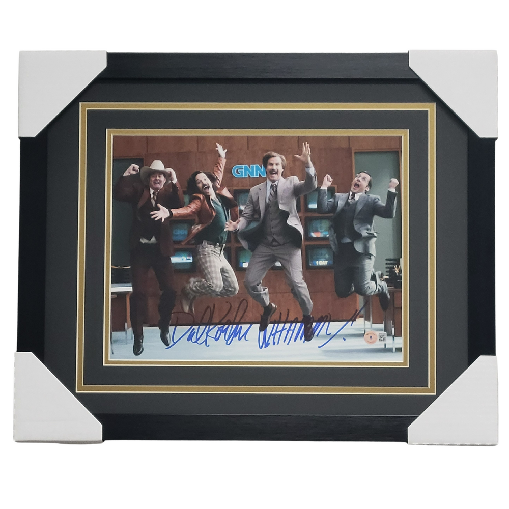 David Koechner Anchorman Signed & Professionally Framed 11x14 Photo w/ Inscription 'WHAMMY'