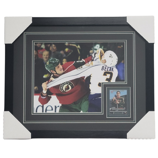 Derek Boogaard Professionally Framed 11x14 Rookie Card Display
