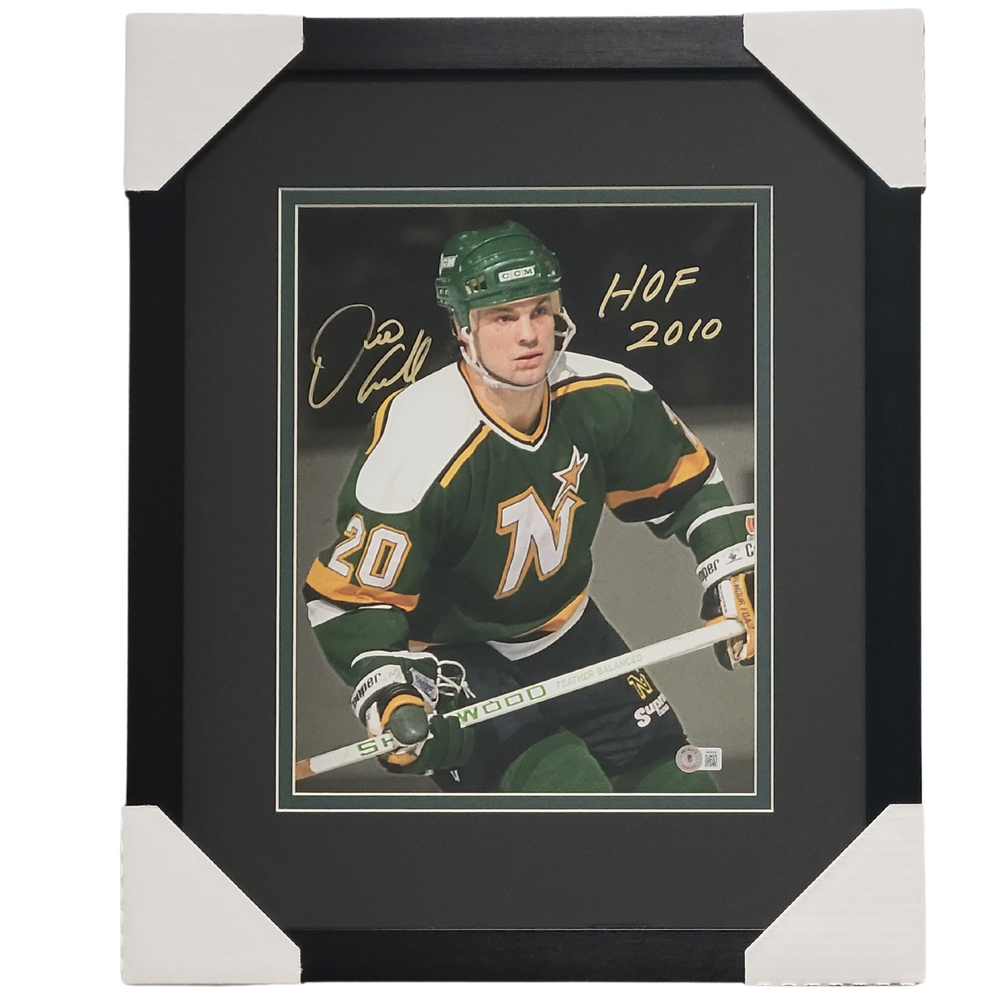 Dino Ciccarelli 'North Stars Photo 4' Signed & Professionally Framed 11x14 Photo w/ Inscription 'HOF 2010"
