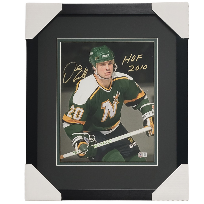 Dino Ciccarelli 'North Stars Photo 4' Signed & Professionally Framed 11x14 Photo w/ Inscription 'HOF 2010"