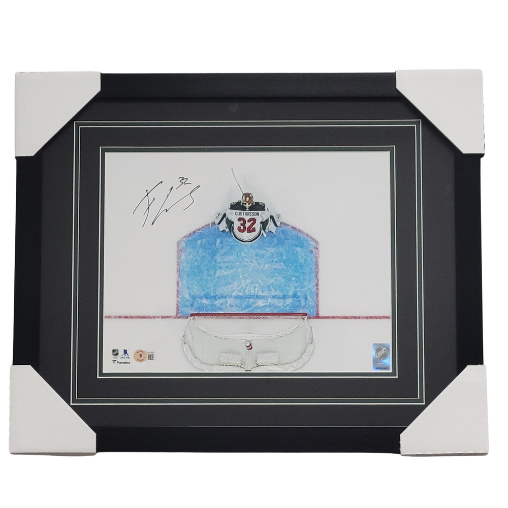 Filip Gustavsson White Jersey Signed & Professionally Framed 11x14 Photo