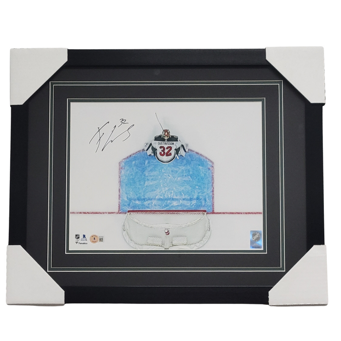 Filip Gustavsson White Jersey Signed & Professionally Framed 11x14 Photo