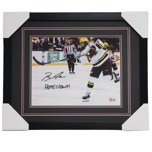 Brock Faber 'HOMEGROWN!' Signed & Professionally Framed 11x14 Photo #1 w/ Inscription