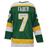 Brock Faber LE (7) Signed Custom Green Retro Hockey Jersey w/ inscription 'Home Grown'