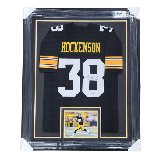 TJ Hockenson Signed & Professionally Framed Custom College Football Jersey