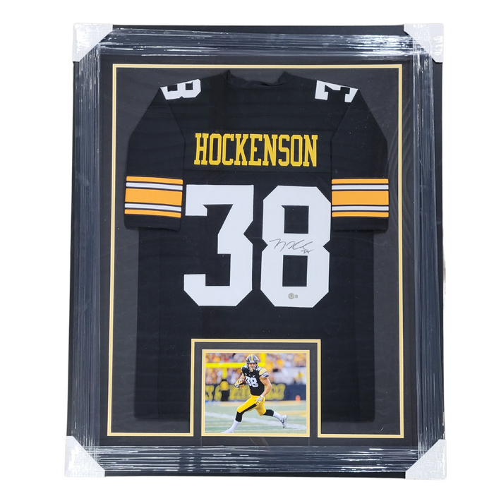 TJ Hockenson Signed & Professionally Framed Custom College Football Jersey