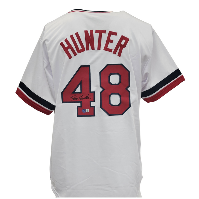 Torii Hunter Signed Custom White Baseball Jersey