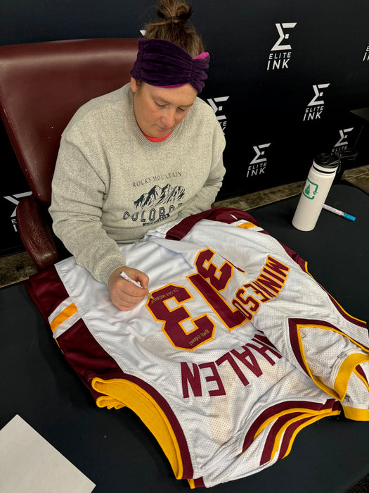 Lindsay Whalen Signed Custom College Jersey w/ Inscription