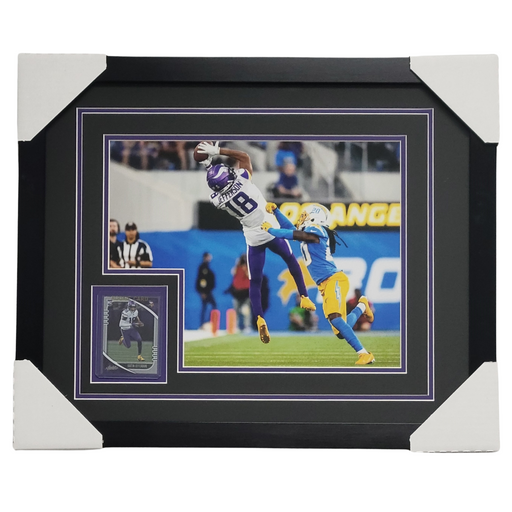 Justin Jefferson Professionally Framed 11x14 Rookie Card Display