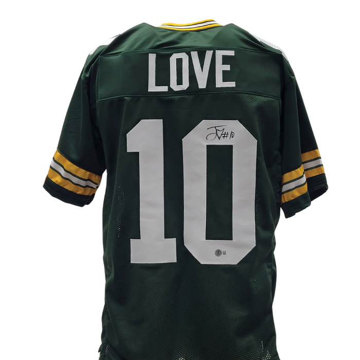 Jordan Love Signed Custom Green Football Jersey