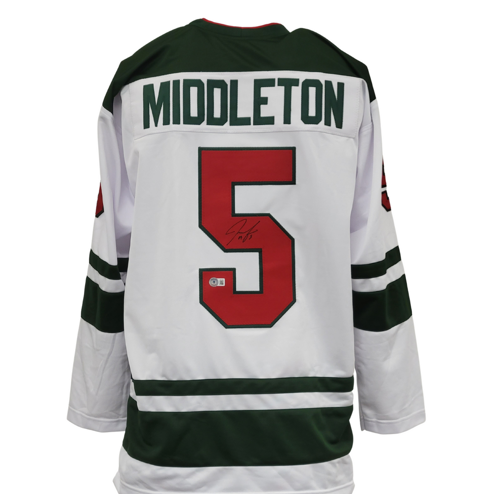 Jake Middleton Signed Custom White Hockey Jersey