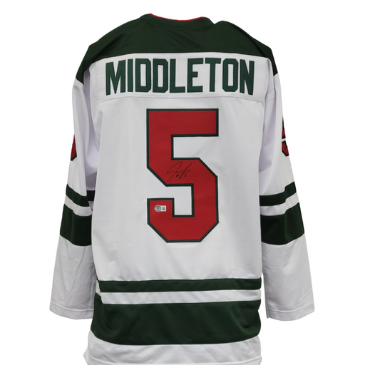 Jake Middleton Signed Custom White Hockey Jersey