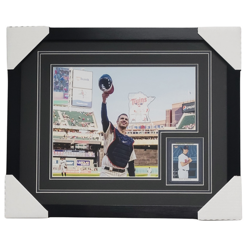 Joe Mauer Professionally Framed 11x14 Rookie Card Display