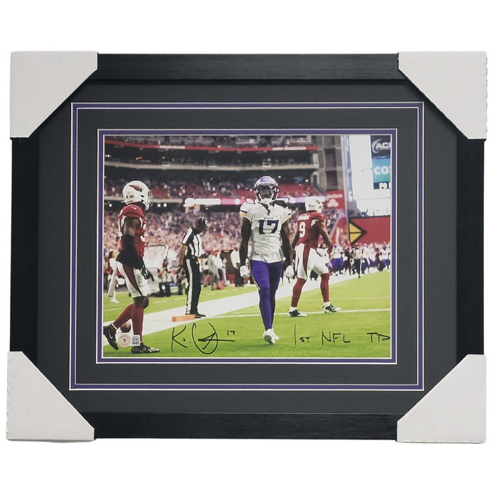 KJ Osborn Signed & Professionally Framed 11x14 Photo #1 w/ '1st NFL TD'