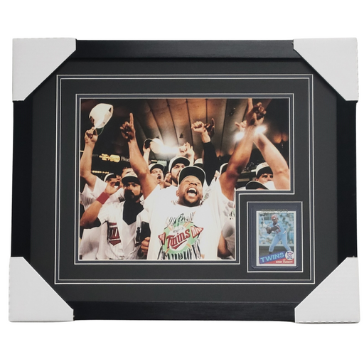 Kirby Puckett Professionally Framed 11x14 Rookie Card Display