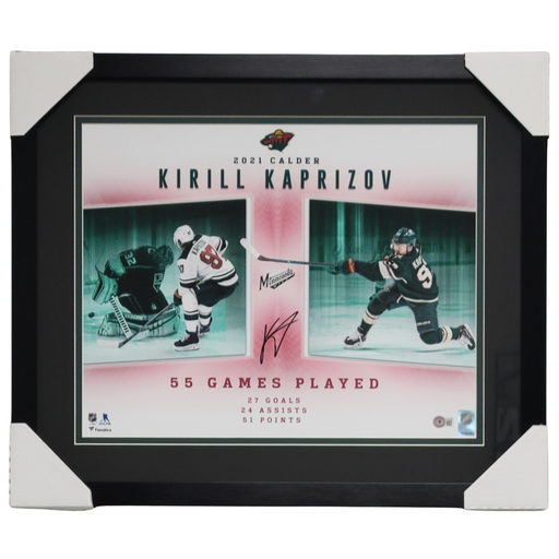 Kirill Kaprizov '2021 Calder' Signed & Professionally Framed 16x20 Photo #4