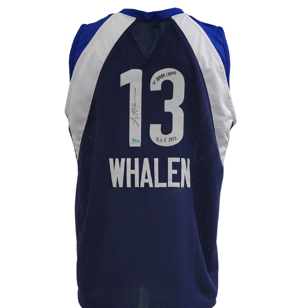 Lindsay Whalen Signed Custom Blue Jersey w/ Inscription