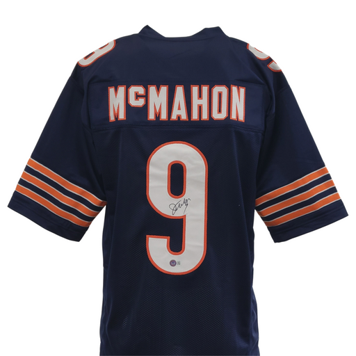Jim McMahon Signed Custom Navy Football Jersey