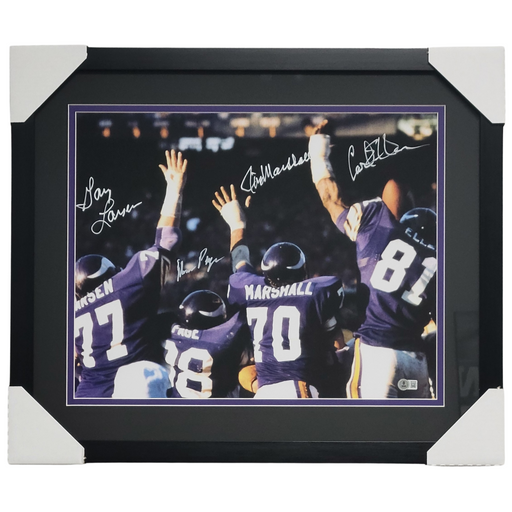 Purple People Eaters 'Backs' Signed & Professionally Framed 16x20 Photo #4