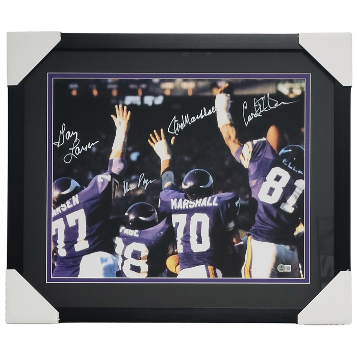 Purple People Eaters 'Backs' Signed & Professionally Framed 16x20 Photo #4
