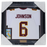 Tyler Johnson Signed & Professionally Framed 1/2 Size Custom White Football Jersey w/ Replica Ticket
