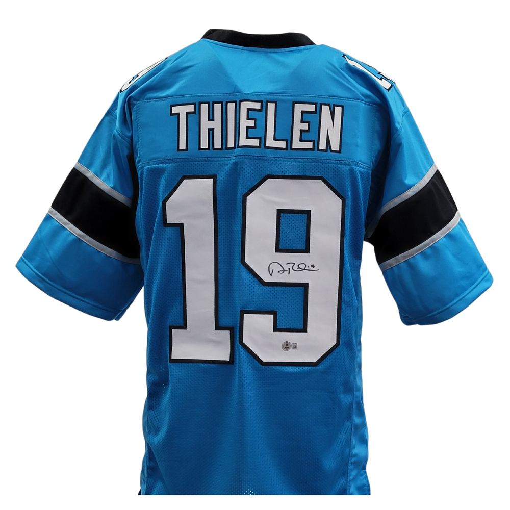 Adam Thielen Signed Custom Blue Football Jersey