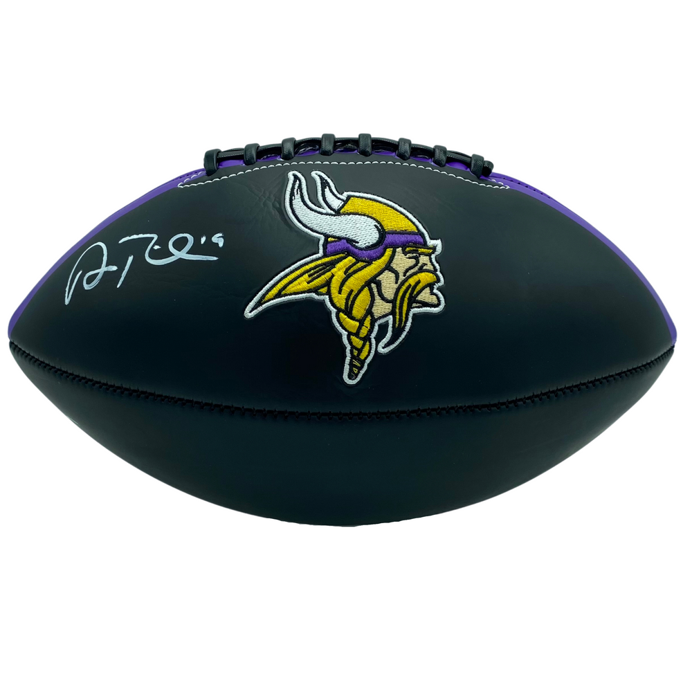 Adam Thielen Signed Minnesota Vikings Black Logo Football