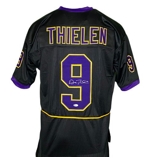 Adam Thielen Signed Custom Black College Football Jersey