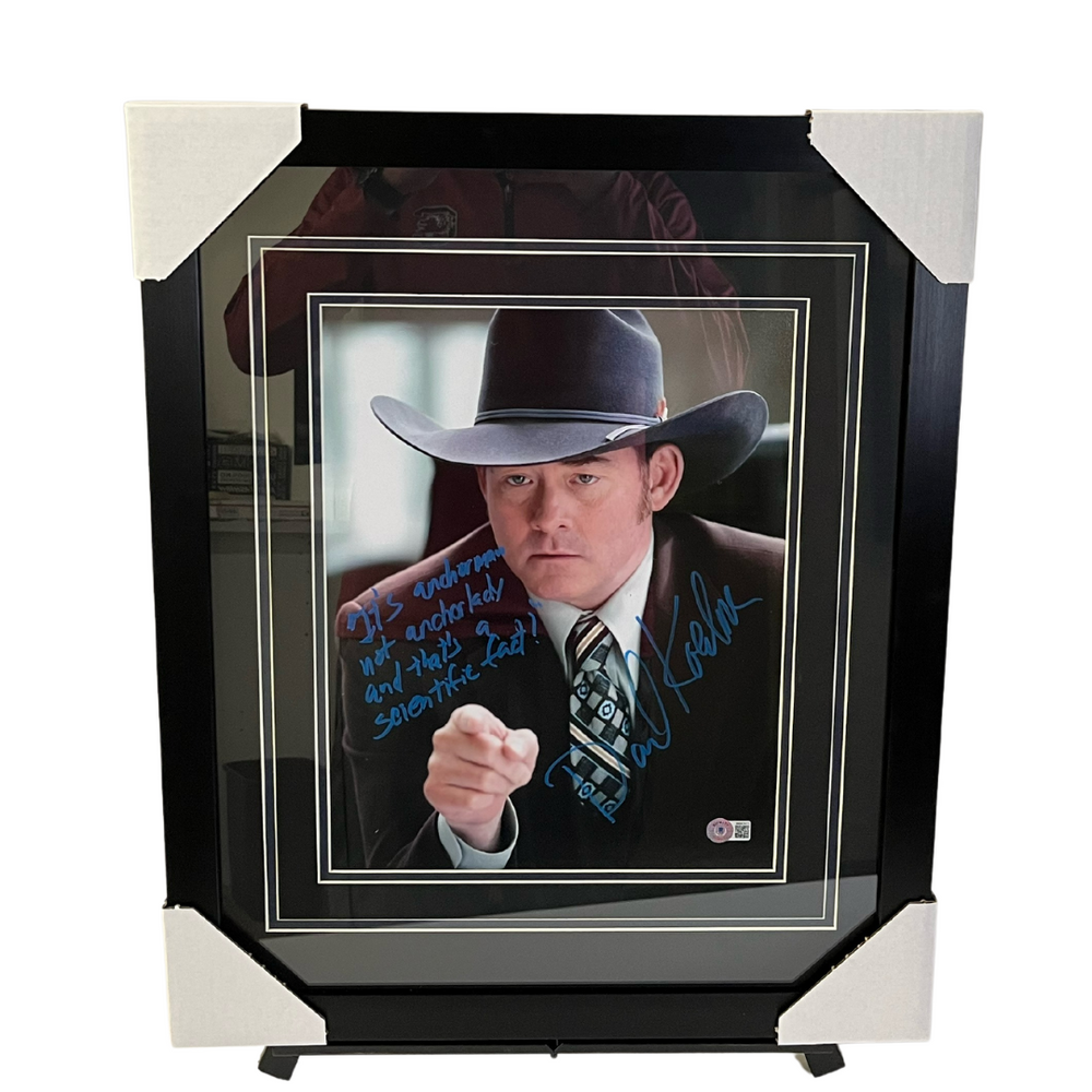 David Koechner Anchorman Signed & Professionally Framed 11x14 Photo w/ Inscription
