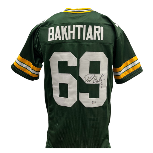 David Bakhtiari Signed Custom Green Football Jersey
