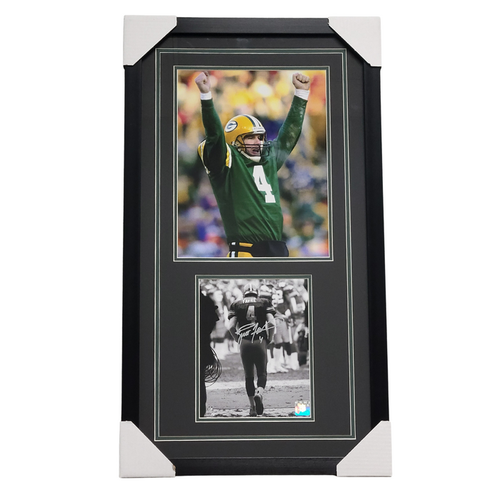 Brett Favre Signed & Professionally Framed Photo Display
