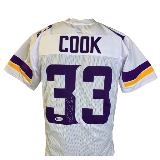 Dalvin Cook Signed Custom White Football Jersey