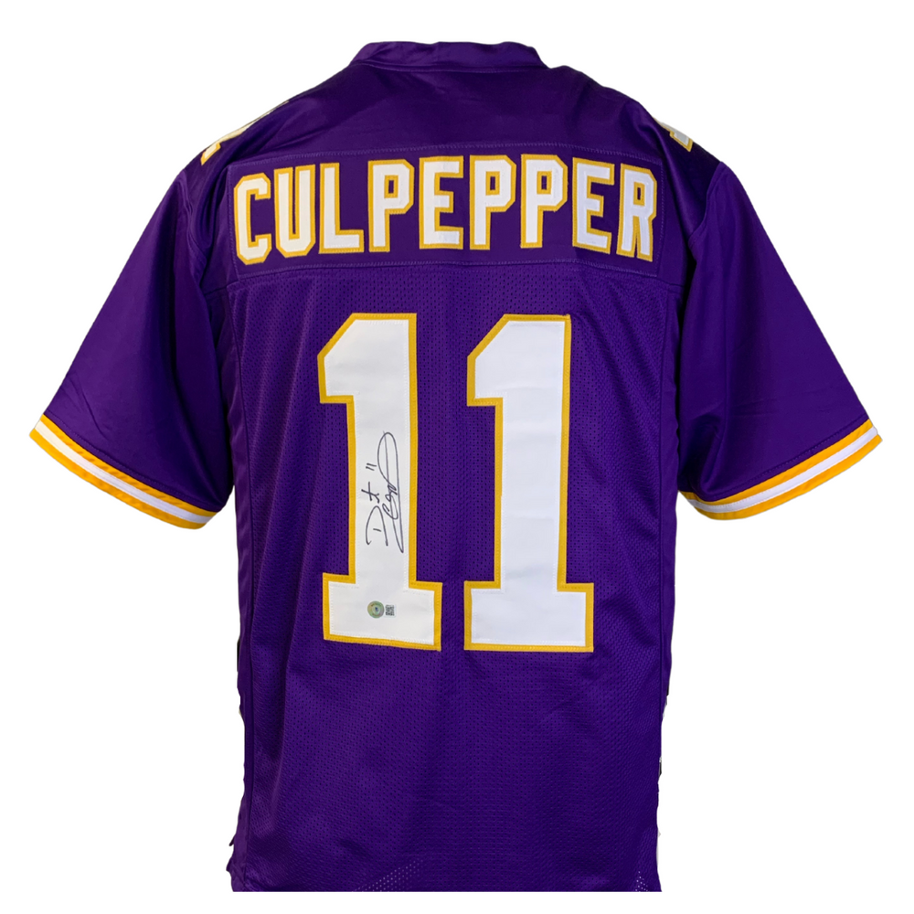 Daunte Culpepper Signed Custom Purple Football Jersey