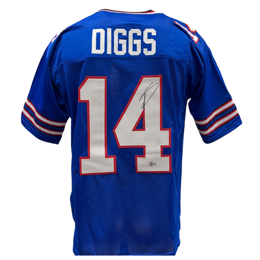 Stefon Diggs Signed Custom Blue Football Jersey