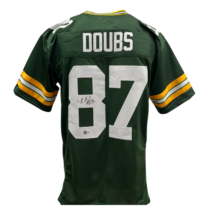 Romeo Doubs Signed Custom Green Football Jersey