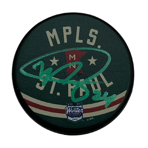 Matt Dumba Signed Winter Classic Logo Puck