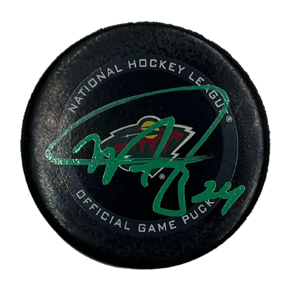 Matt Dumba Signed Wild Official Game Puck