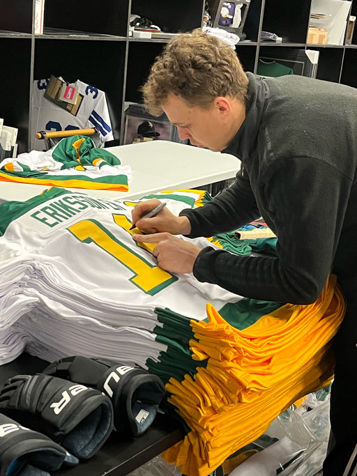 Joel Eriksson Ek Signed Custom Retro Hockey Jersey