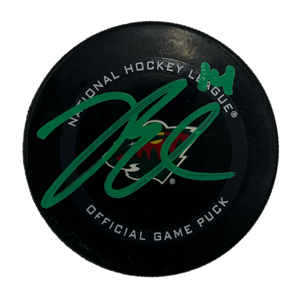 Joel Eriksson Ek Signed Wild Official Game Puck