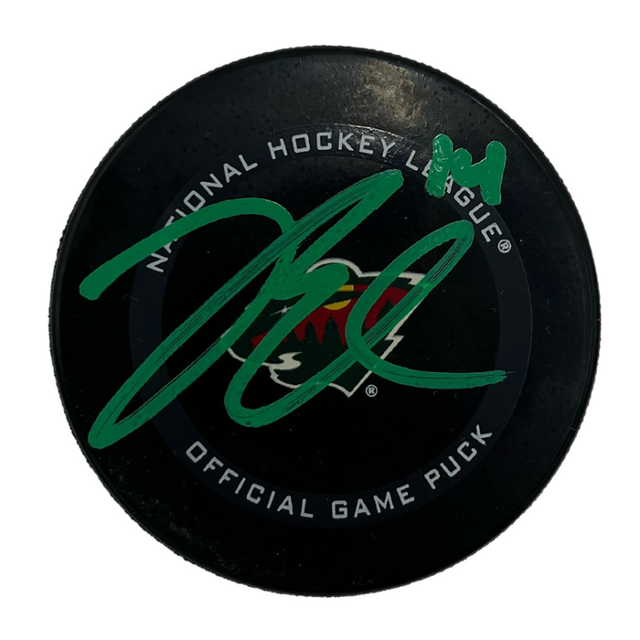 Joel Eriksson Ek Signed Wild Official Game Puck