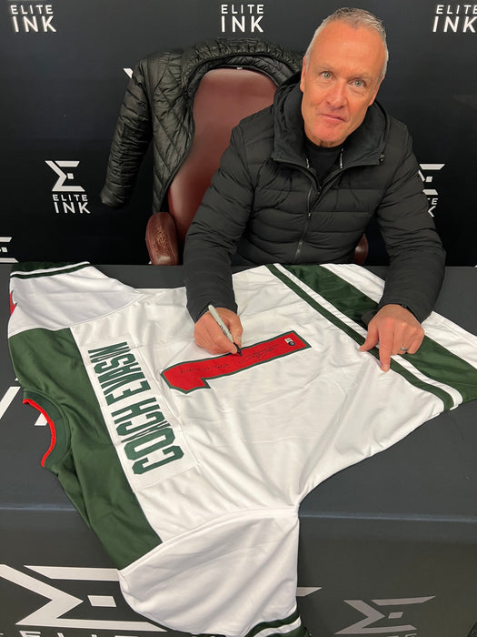 Dean Evason Signed Custom White 'Coach Evason' Jersey w/ 'State of Hockey'