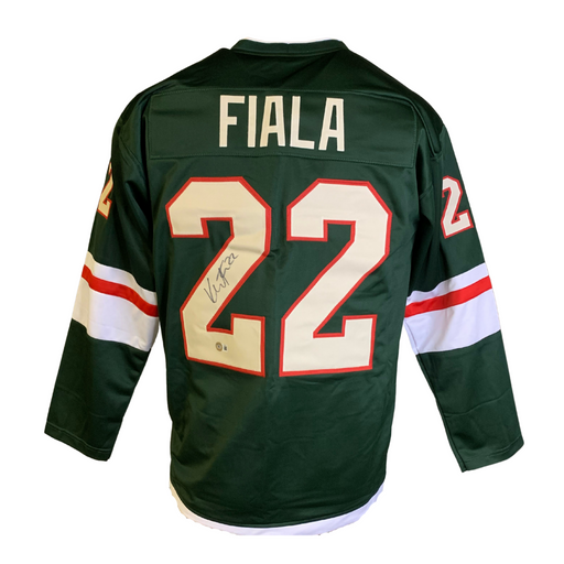 Kevin Fiala Signed Custom Green Hockey Jersey