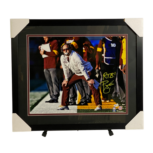 PJ Fleck Sidelines Signed & Professionally Framed 16x20 Photo w/ 'RTB'