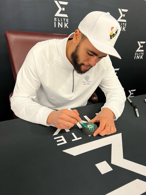 Jordan Greenway Signed Wild Logo Puck
