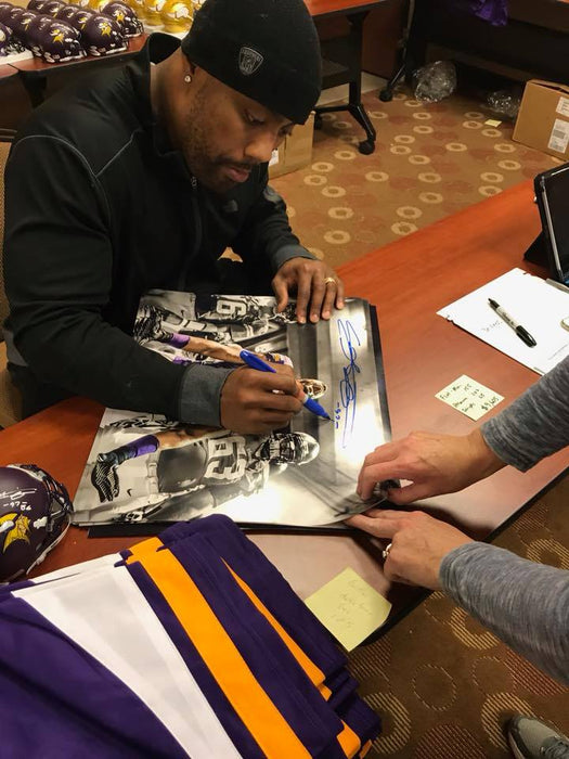 Everson Griffen Signed QB Sack & Professionally Framed 16x20 Photo