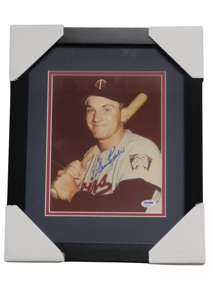 Harmon Killebrew Holding Bat (Smiling) Signed & Professionally Framed 8x10 Photo