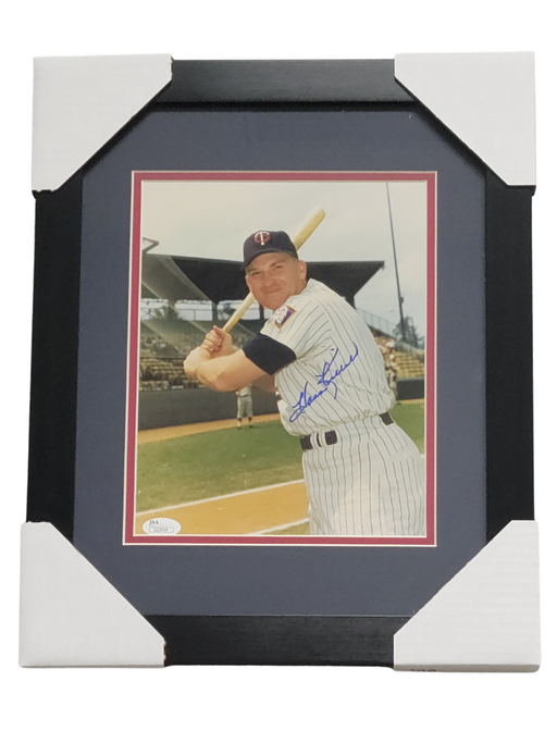 Harmon Killebrew Holding Bat (Pinstripes) Signed & Professionally Framed 8x10 Photo