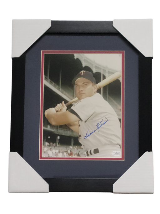 Harmon Killebrew Holding Bat Signed & Professionally Framed 8x10 Photo
