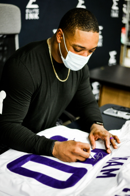 CJ Ham Signed Custom White Football Jersey