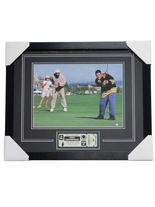 Happy Gilmore Professionally Framed 11x14 Photo w/ Replica Ticket